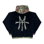 BLK/CMO Crewneck-Pullover
