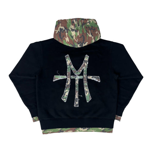 BLK/CMO Crewneck-Pullover